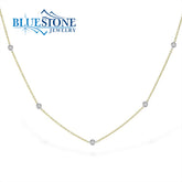 14kt Yellow Gold 0.50 Carat Diamond Necklace- 18 inches